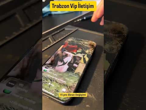 🚨 iPhone 15 Pro ekran kırıldıysa bu video size gelsin Trabzon Cep Teknik Servisi Cep Telefonu Tamiri