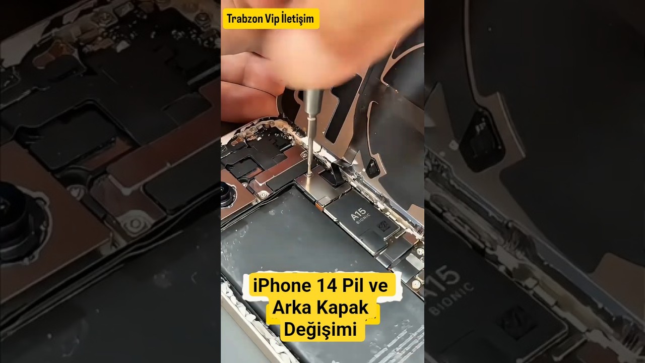 iPhone 14 Arka Kapak ve Pil Değişimi #iphpne14 #pildeğişimi #anakarttamiri #appletamir #iphonetamiri